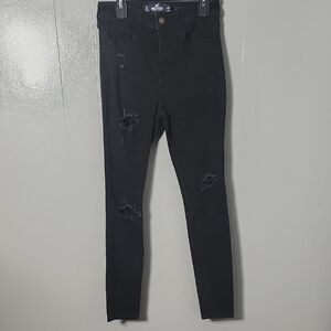 Hollister Black High-Rise Super Skinny Jeans